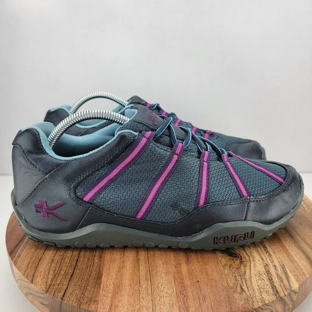 Kuru Womens Size 10.5 Chicane Gray & Purple Trail Hiking Walking Shoes 200620E